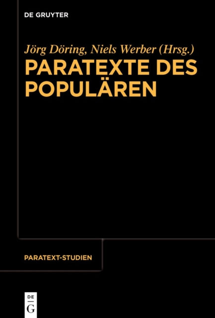 Paratexte Des Popularen cover