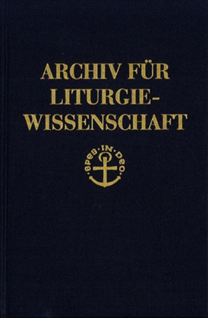 Archiv fur Liturgiewissenschaft cover