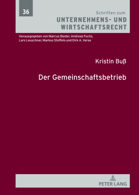 Der Gemeinschaftsbetrieb cover