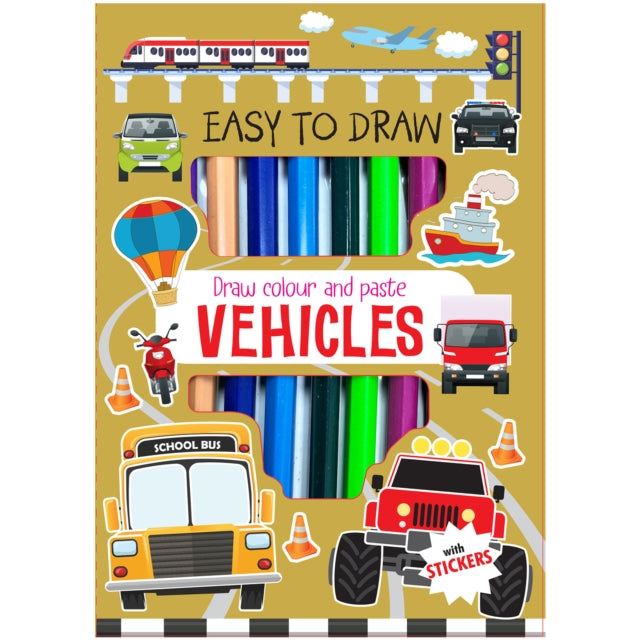 Draw Colour And Paste - Vehicles cover