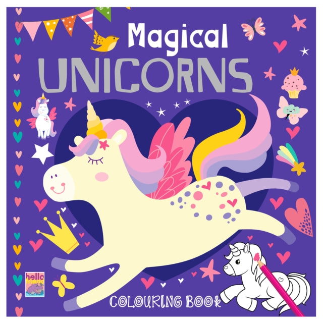 Magical Unicorns Colouring Book cover