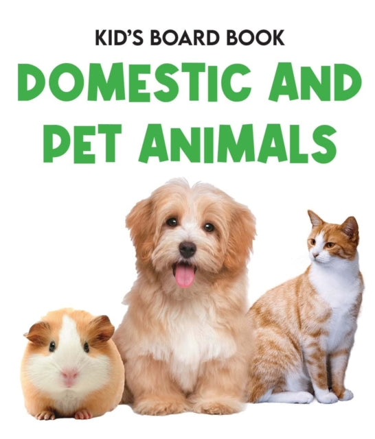 Kids Board Book Domestic and Pets Animals cover