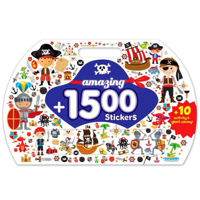 Amazing 1500+ Stickers & Activity (Pirates) cover