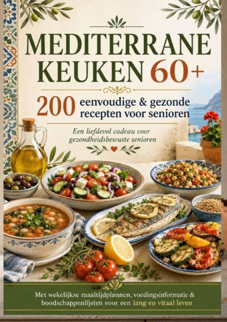MEDITERRANE KEUKEN 60+ 200 eenvoudige & gezonde recepten voor senioren(Een liefdevol cadeau voor cover