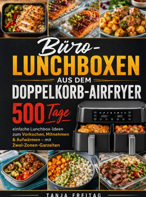 Büro-Lunchboxen aus dem Doppelkorb-Airfryer cover