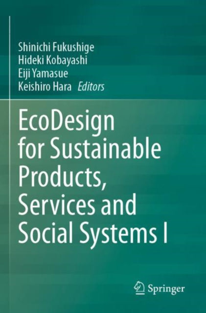 Ecodesign for Sustainable Products, Services and Social Systems I cover