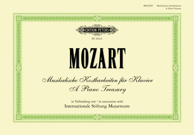 Mozart: A Piano Treasury cover