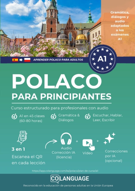 Aprender polaco A1 para principiantes. Curso estructurado para profesionales con audio cover
