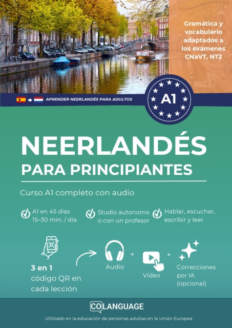 Aprender neerlandes para principiantes - Curso A1 completo con audio cover