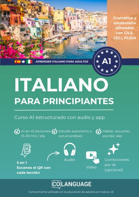 Aprender Italiano para principiantes: Curso A1 estructurado con audio y app cover