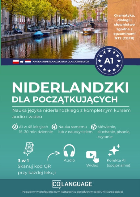 Niderlandzki A1 dla poczatkujacych. Nauka jezyka niderlandzkiego z kompletnym kursem audio i cover
