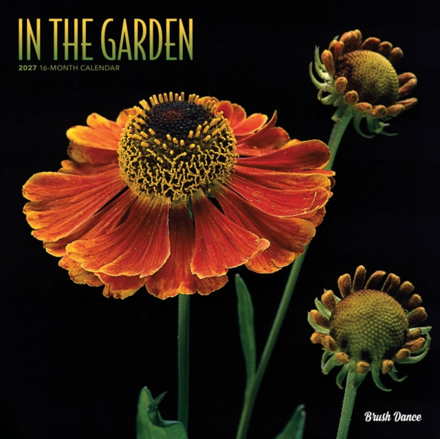 In the Garden | 2027 12 x 24 Inch (Hanging) Monthly Square Wall Calendar | Plastic-Free | Brush Dance | Flowers Plants Floral Photography cover