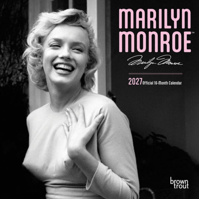 Marilyn Monroe Official 2027 7 X 14 Inch (Hanging) Monthly Mini Wall Calendar cover