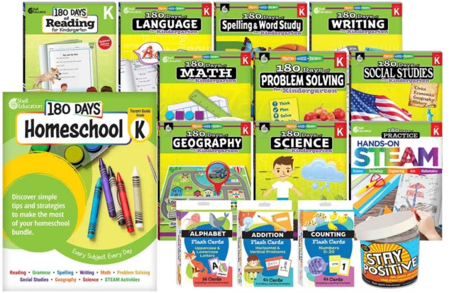 180 Days(TM): Homeschool Kindergarten Set cover