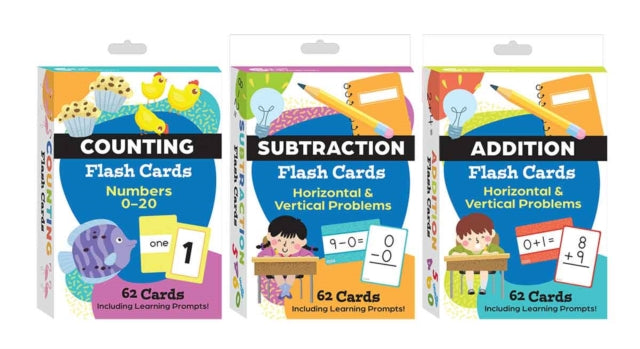 Math Flash Cards 3-Deck Set cover