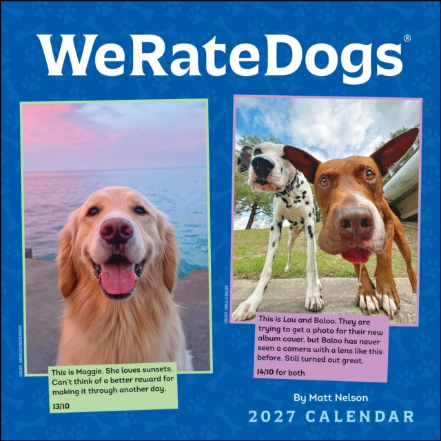 WeRateDogs 2027 Wall Calendar cover