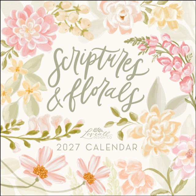 Scriptures and Florals 2027 Wall Calendar cover
