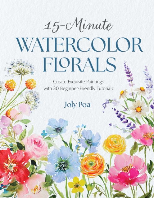 15-Minute Watercolor Florals cover
