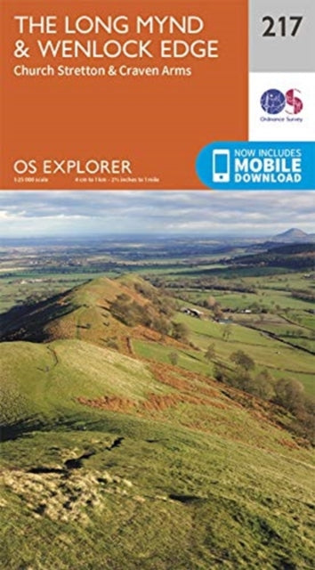 folded,Long Mynd & Wenlock Edge: Church Stretton & Craven Arms