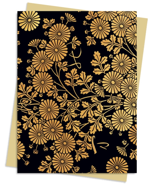 Uematsu Hobi: Box decorated with Chrysanthemums Greeting Card Pack: Pack of 6