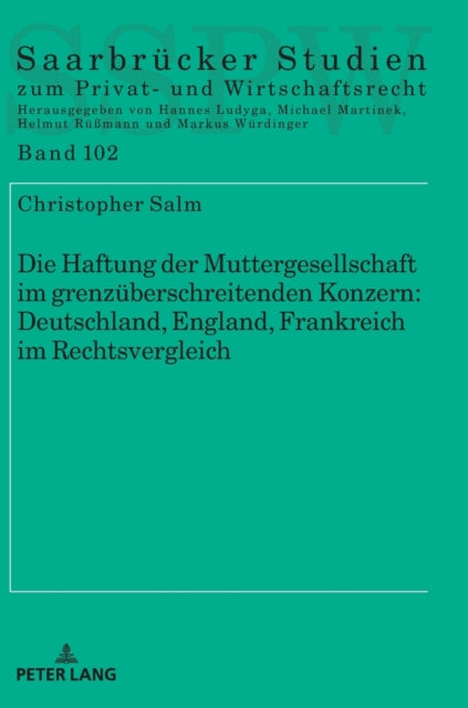 Die Haftung der Muttergesellschaft im grenzuberschreitenden Konzern: Deutschland, England, Frankreich im Rechtsvergleich