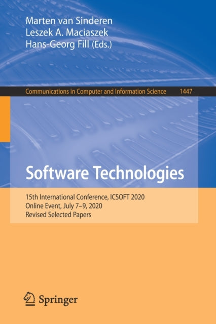 Software Technologies: 15th International Conference, ICSOFT 2020, Online Event, July 7-9, 2020, Revised Selected Papers