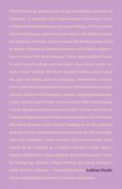 Lesbian Death: Desire and Danger between Feminist and Queer