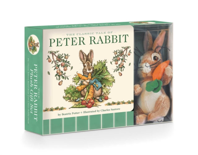 The Peter Rabbit Plush Gift Set: Includes the Classic Edition Board Book + Plush Stuffed Animal Toy Rabbit Gift Set