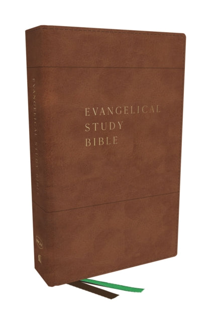 NKJV, Evangelical Study Bible, Leathersoft, Brown, Red Letter, Comfort Print: Christ-centered. Faith-building. Mission-focused.