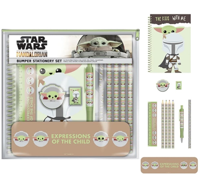 Star Wars The Mandalorian (Expressions Of The Child) Bumper Stationery Set