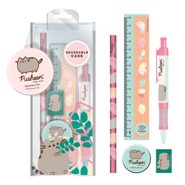 Pusheen (Botanical) Stationery Set
