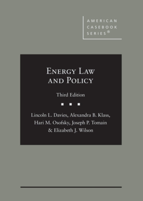 Energy Law and Policy