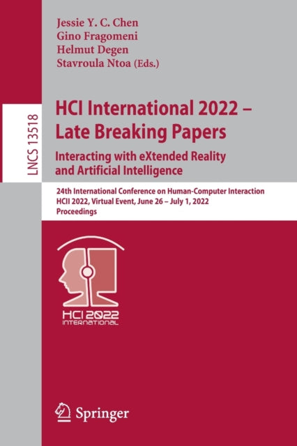 HCI International 2022 - Late Breaking Papers: Interacting with eXtended Reality and Artificial Intelligence: 24th International Conference on Human-Computer Interaction, HCII 2022, Virtual Event, June 26 - July 1, 2022, Proceedings