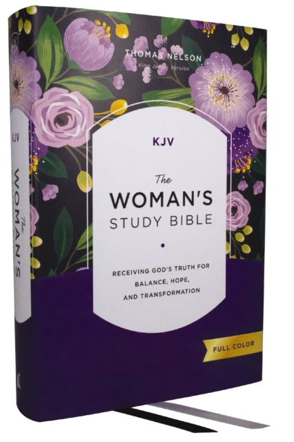 KJV, The Woman's Study Bible, Hardcover, Red Letter, Full-Color Edition, Comfort Print: Receiving God's Truth for Balance, Hope, and Transformation