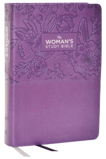 KJV, The Woman's Study Bible, Purple Leathersoft, Red Letter, Full-Color Edition, Comfort Print: Receiving God's Truth for Balance, Hope, and Transformation
