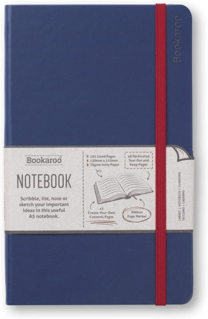 Bookaroo Notebook (A5) Journal - Navy