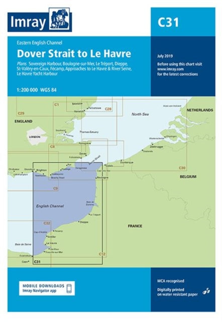 Imray Chart C31: Dover Strait to Le Havre