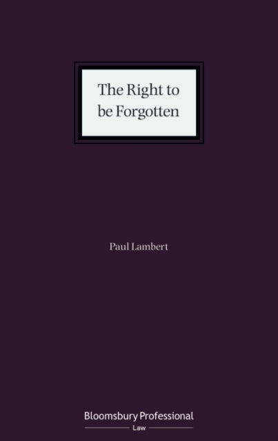 Right to be Forgotten