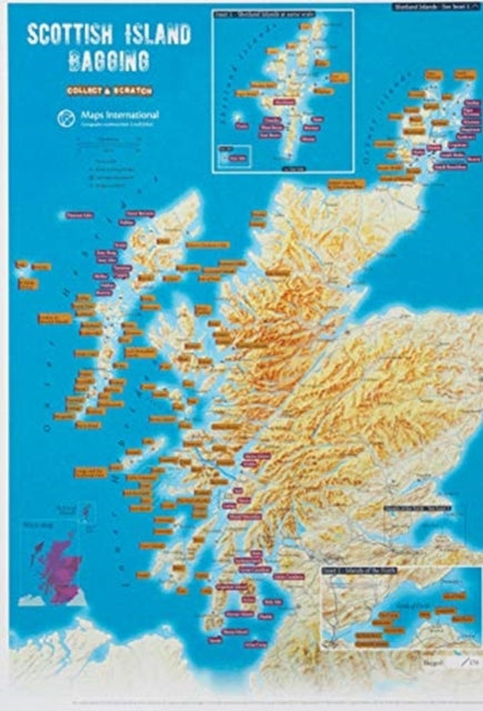 rolled,Scottish Island Bagging - Collect & Scratch Print