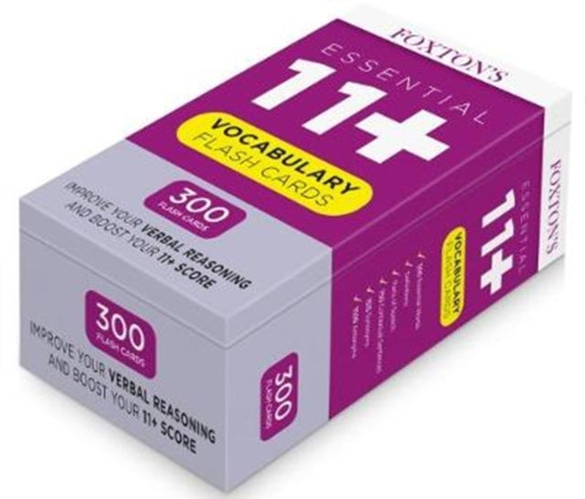 Foxton's 300 Vocabulary Flash Cards for the 11 Plus Exam with Synonyms & Antonyms