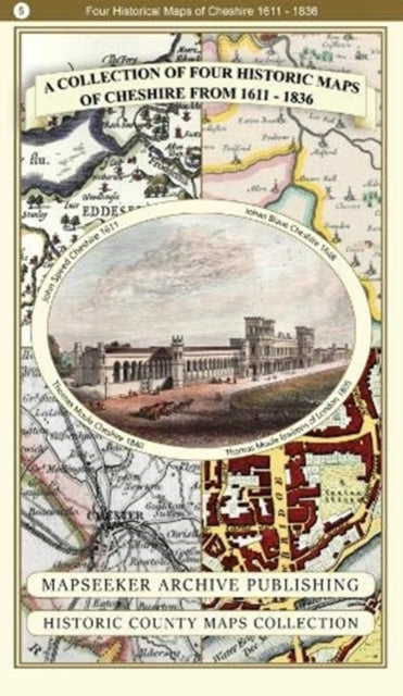Collection of Four Historic Maps of Cheshire