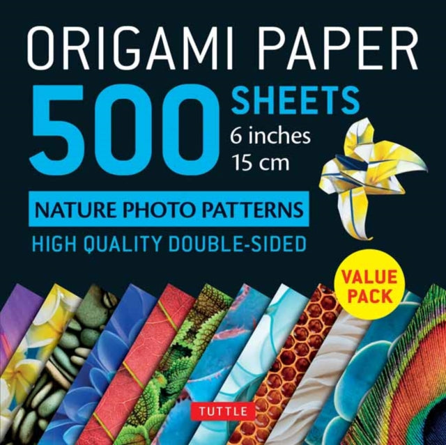Origami Paper 500 sheets Nature Photo Patterns 6 (15 cm)