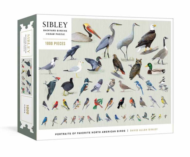 Sibley Backyard Birding Puzzle: 1000-Piece Jigsaw Puzzle with Portraits of Favorite North American Birds
