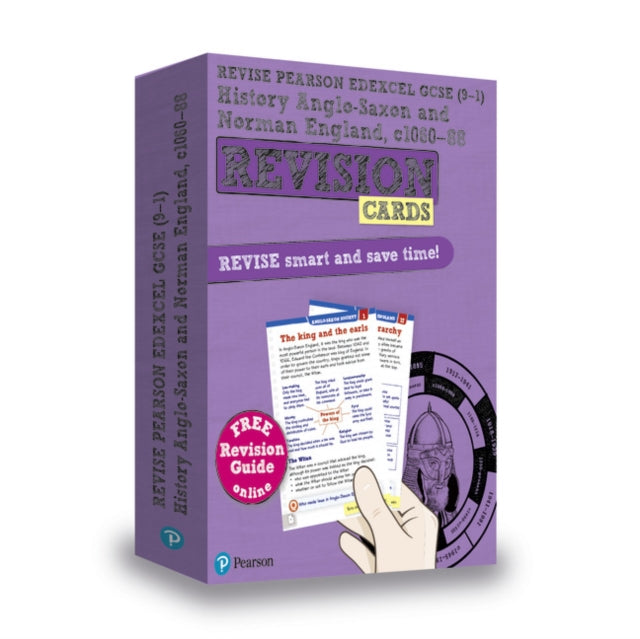 Pearson REVISE Edexcel GCSE (9-1) History Anglo-Saxon & Norman England Revision Cards: (with free online Revision Guide and Workbook) for home learning, 2021 assessments and 2022 exams