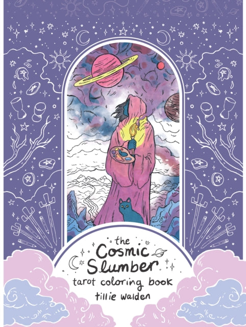Cosmic Slumber Tarot Coloring Book