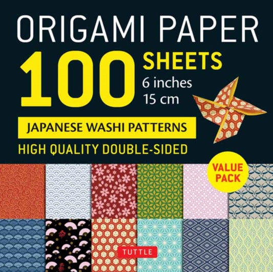 Origami Paper 100 sheets Washi Patterns 6" (15 cm)