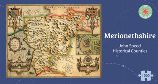 Merionethshire Historical 1610 Map 1000 Piece Puzzle