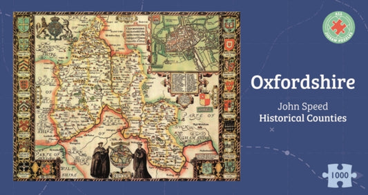 Oxfordshire Historical 1610 Map 1000 Piece Puzzle