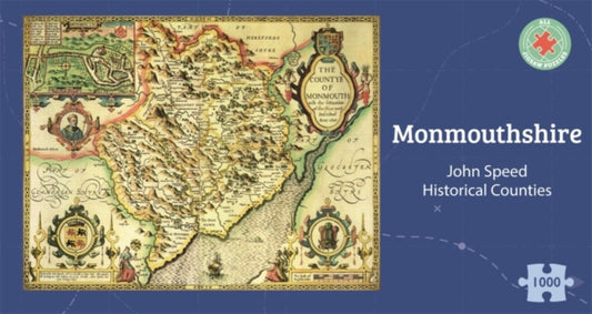 Monmouthshire Historical 1610 Map 1000 Piece Puzzle