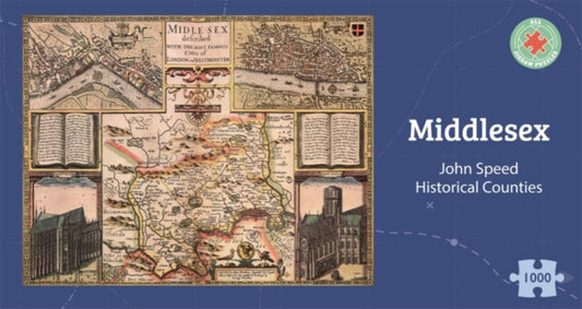 Middlesex Historical 1610 Map 1000 Piece Puzzle